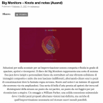 Recensione a Knots and Notes di Marco Zordan